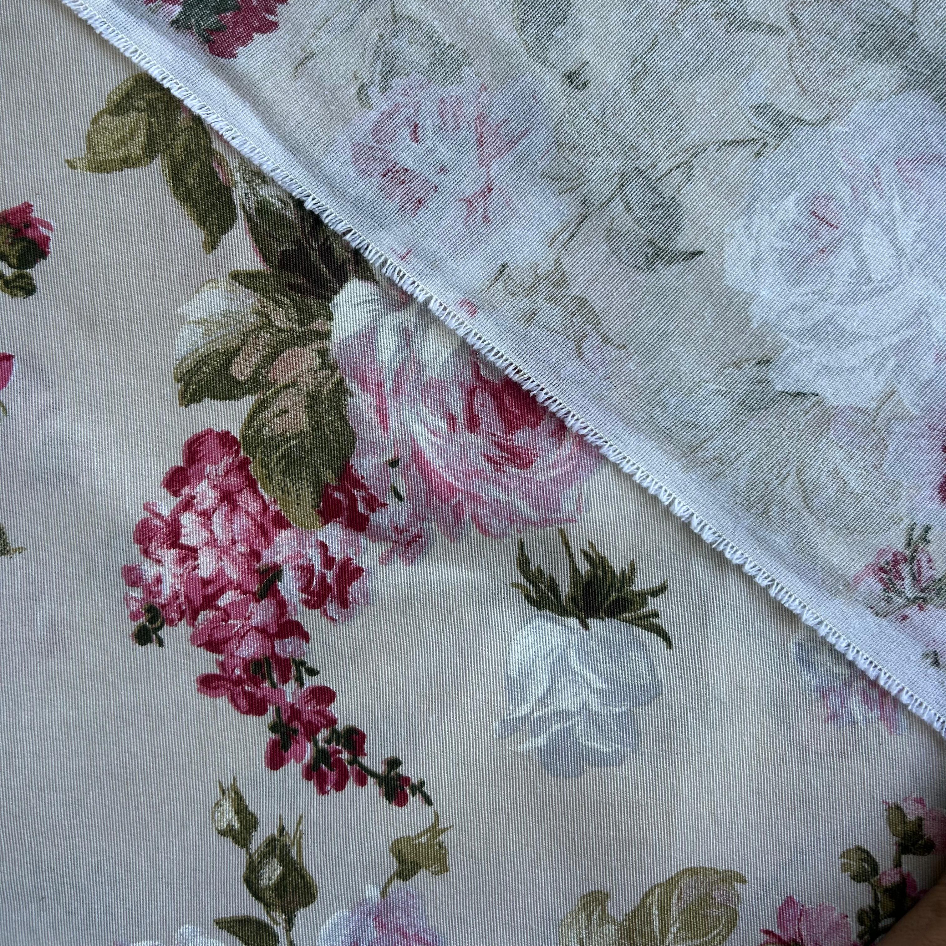 Loneta de decoração - Floral - Bege