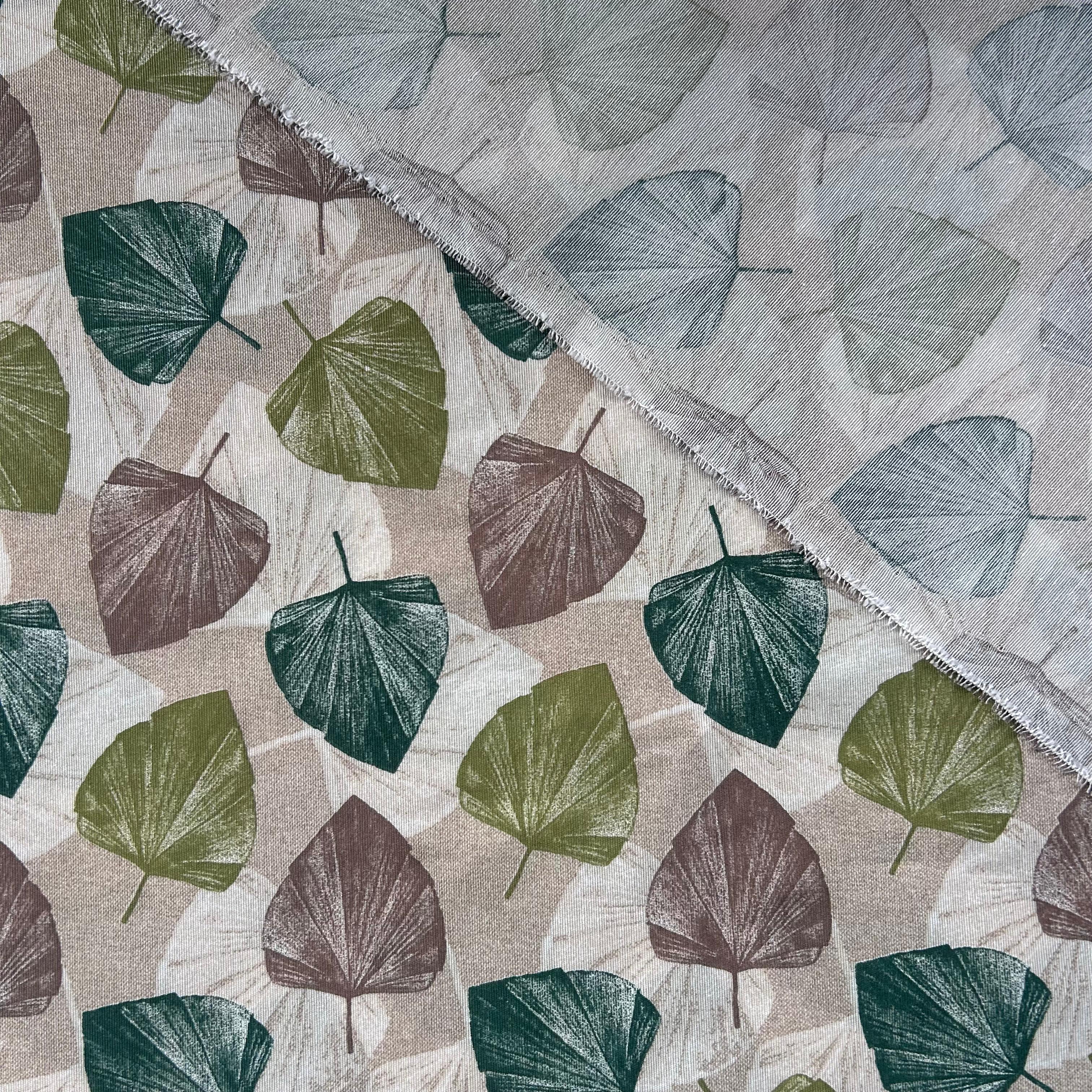 Loneta de decoração - Floral  - Verde