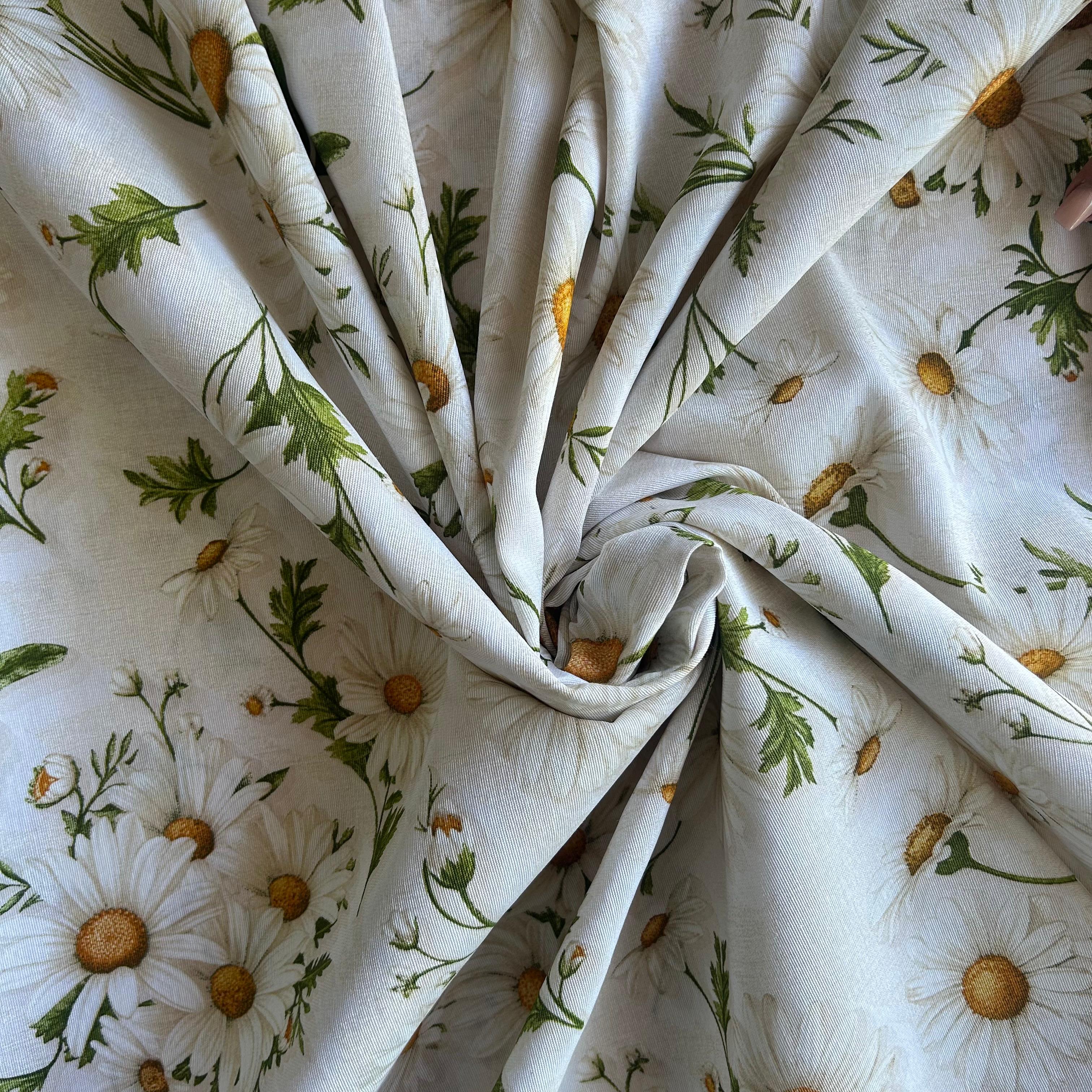 Loneta de decoração - Floral - Verde