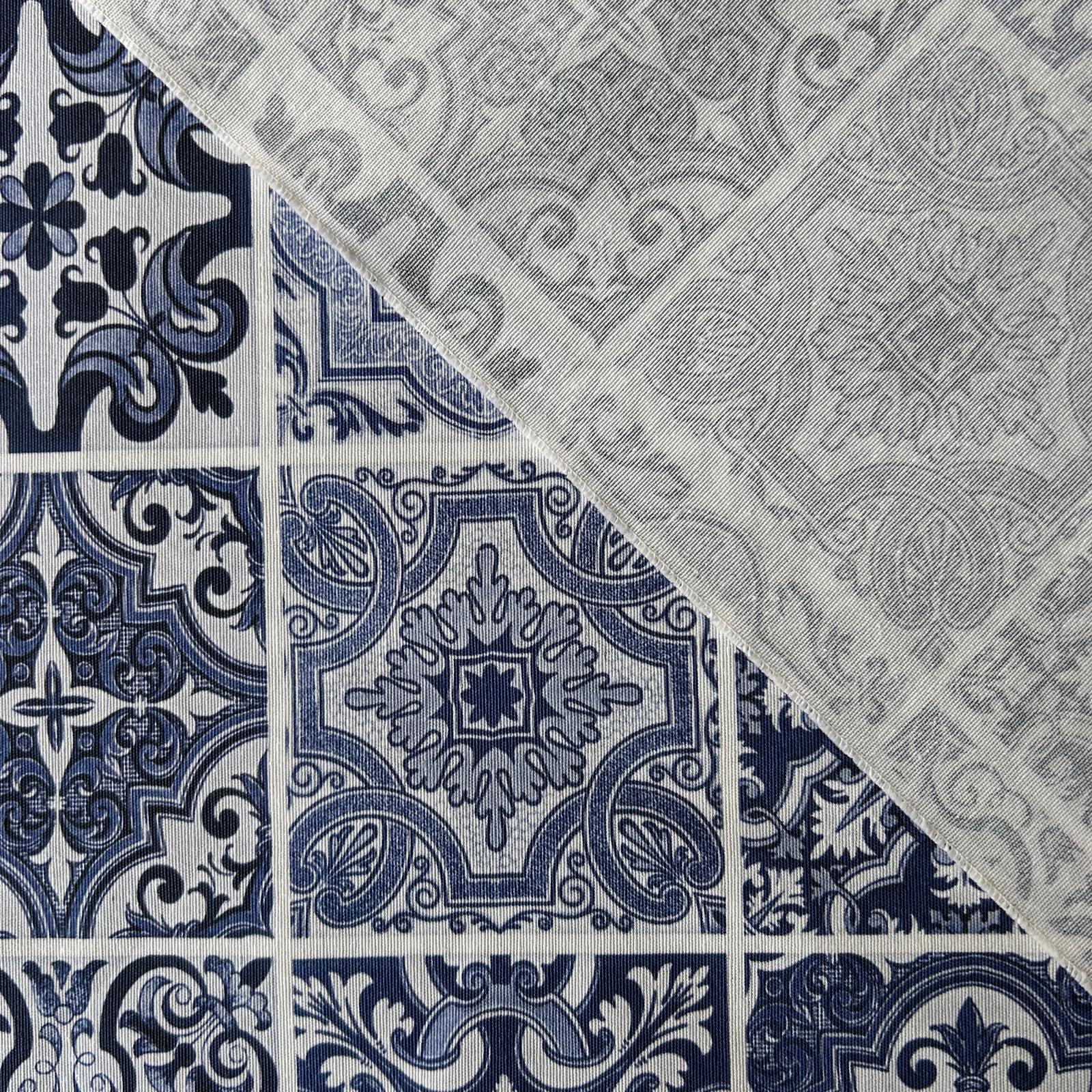 Loneta de Decoração Digital -Azulejaria Tradicional Portuguesa - Azul