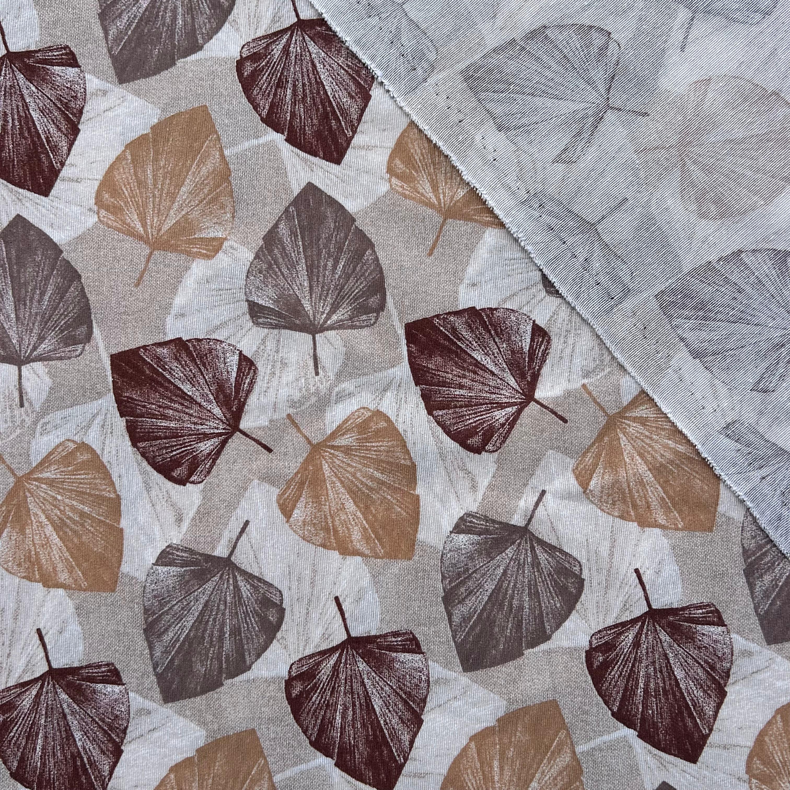 Loneta de decoração - Floral  - Bege