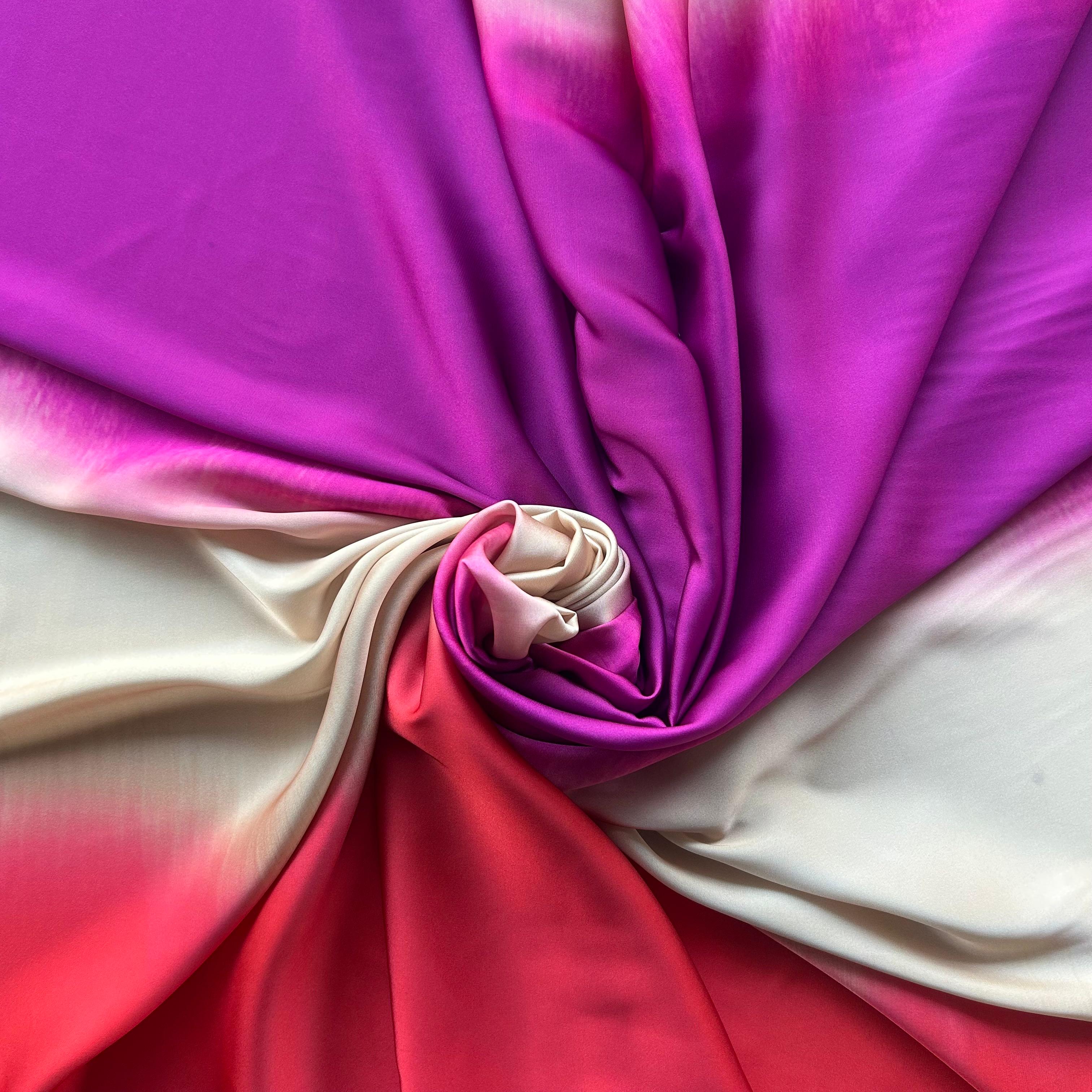 Retalho Camiseiro  Acetinado Desigual - Multicolor