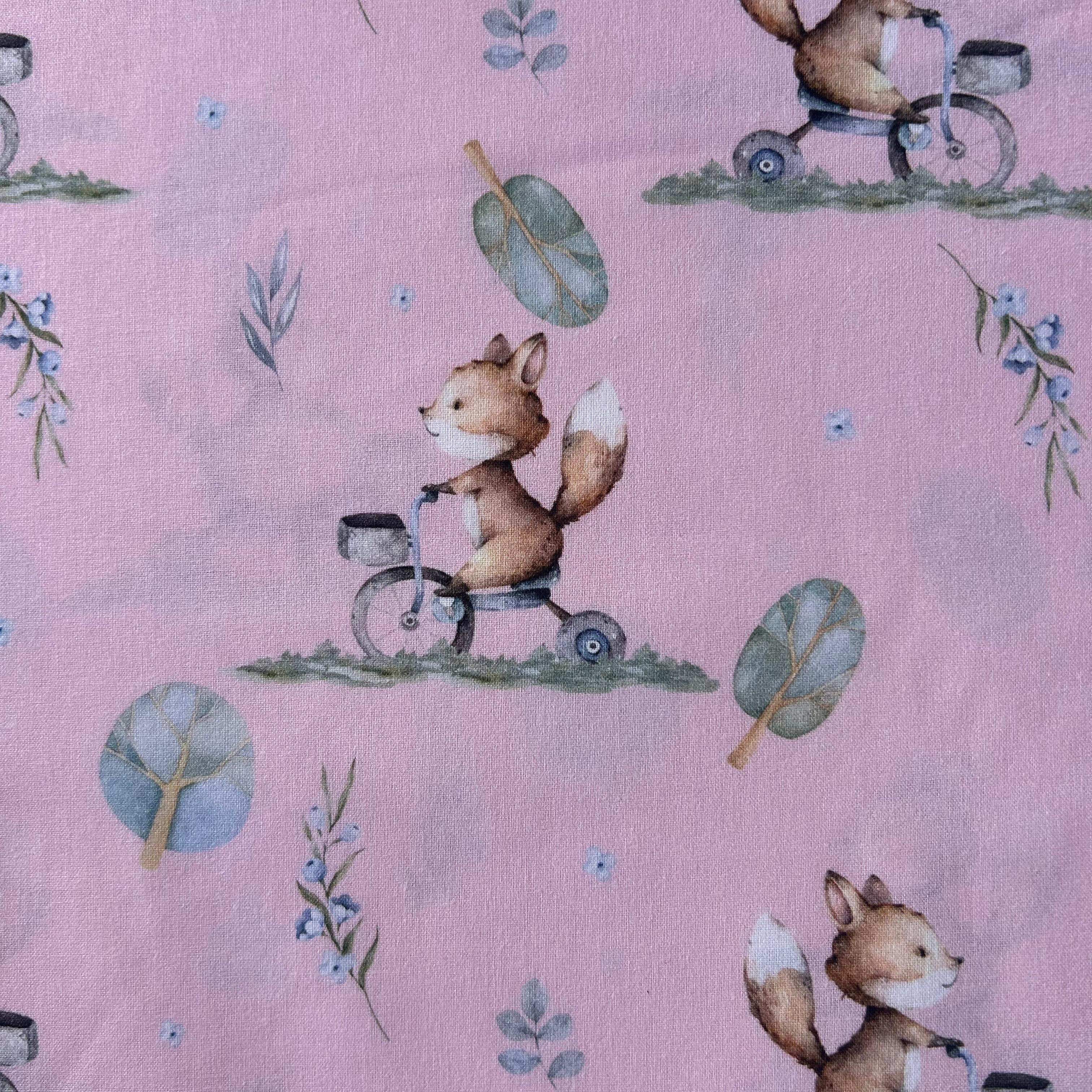 Algodão Estampado Infantil Rosa