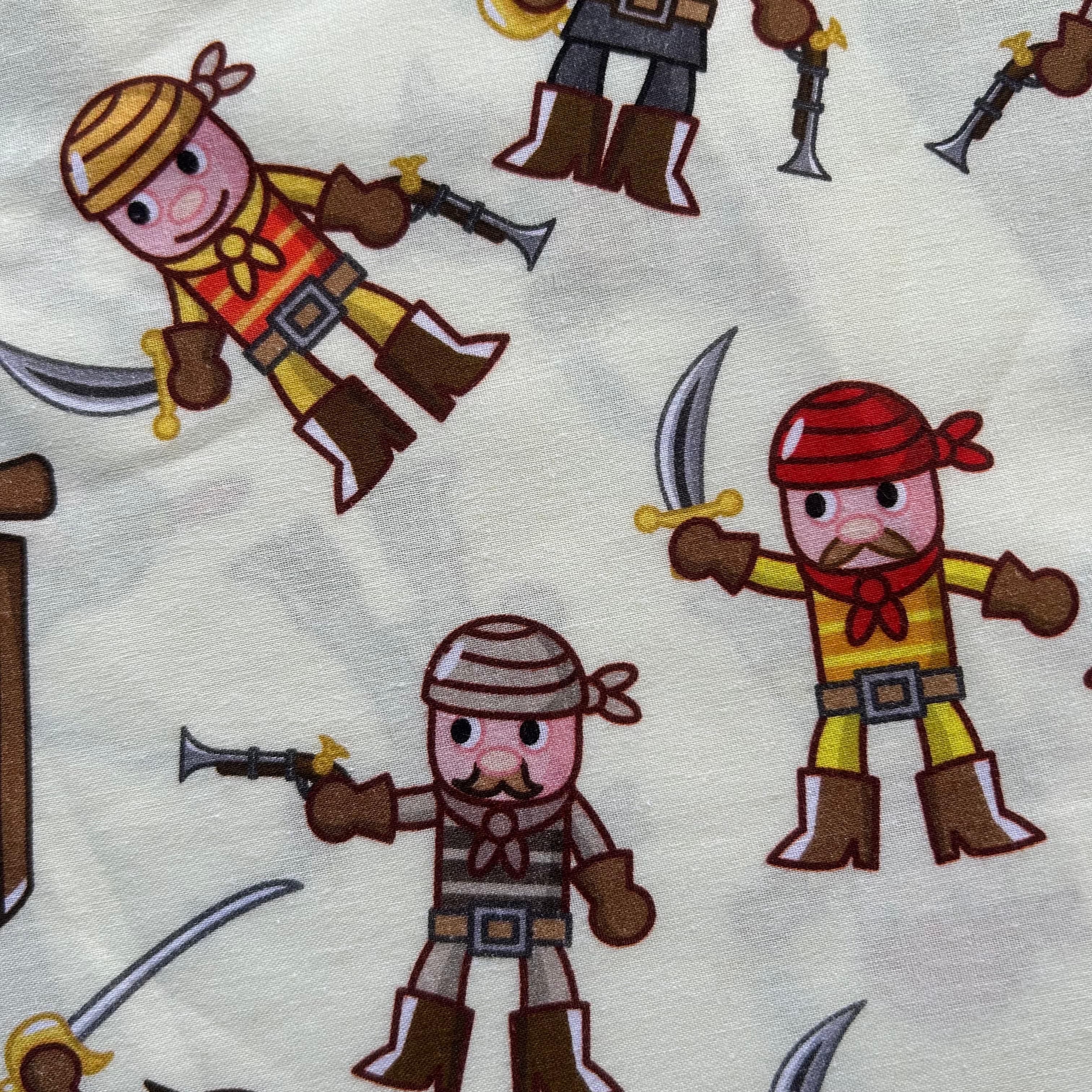 Algodão Estampado Piratas