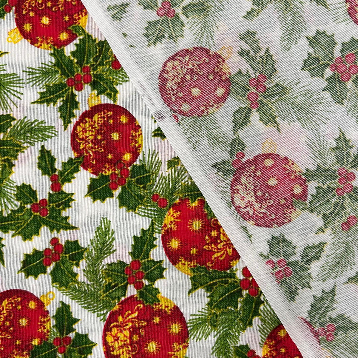 Loneta de decoração- Natal (Bolas)