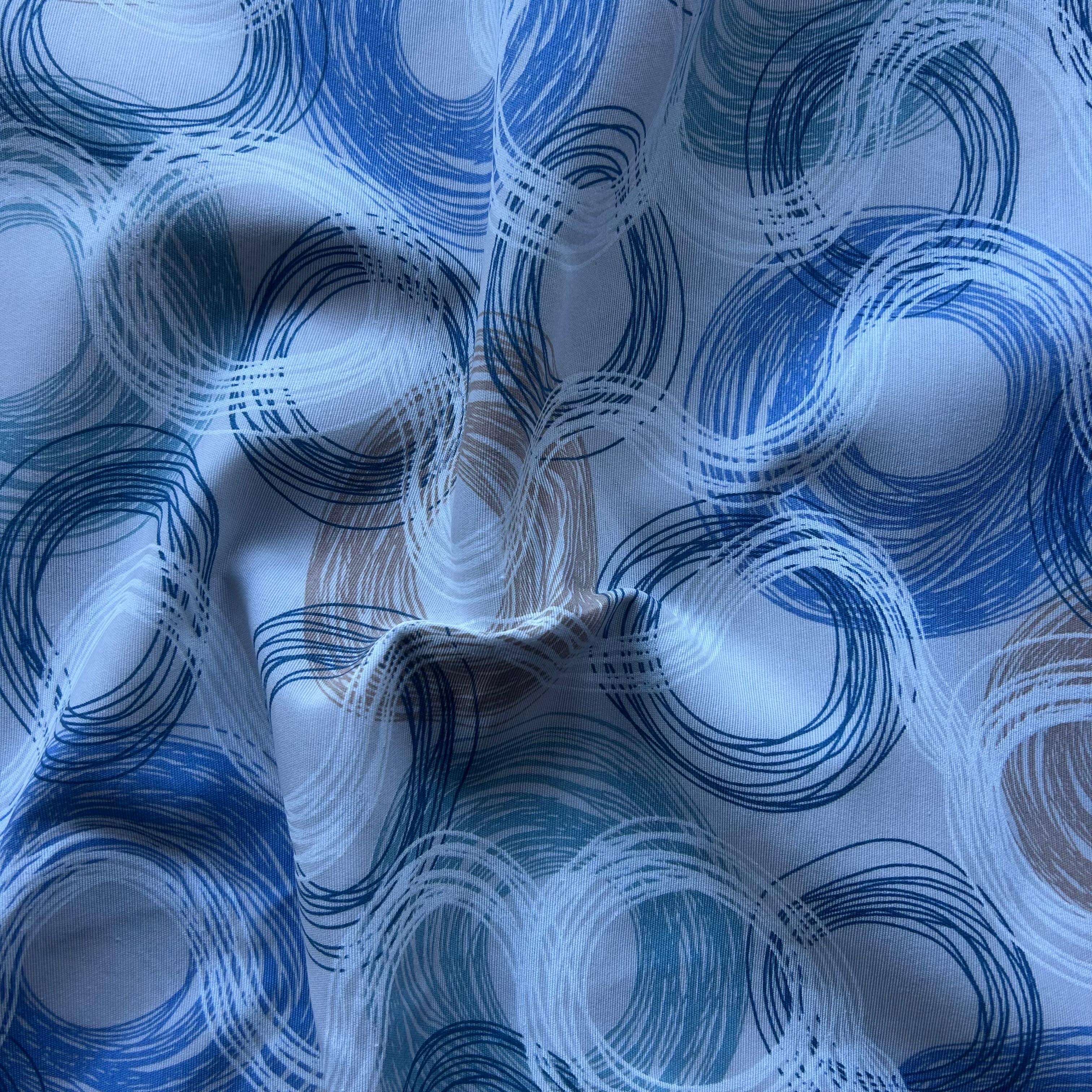 Loneta de decoração - Geometrico - Azul