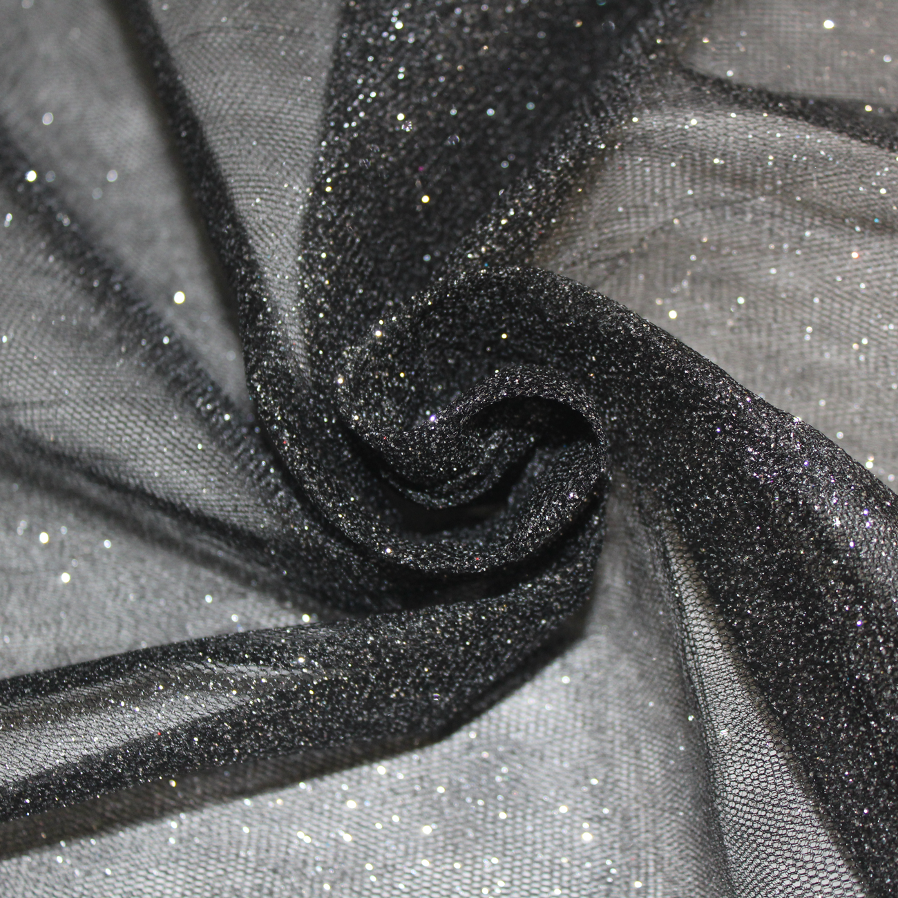Tul Glitter - Negro – Feira dos Tecidos Online