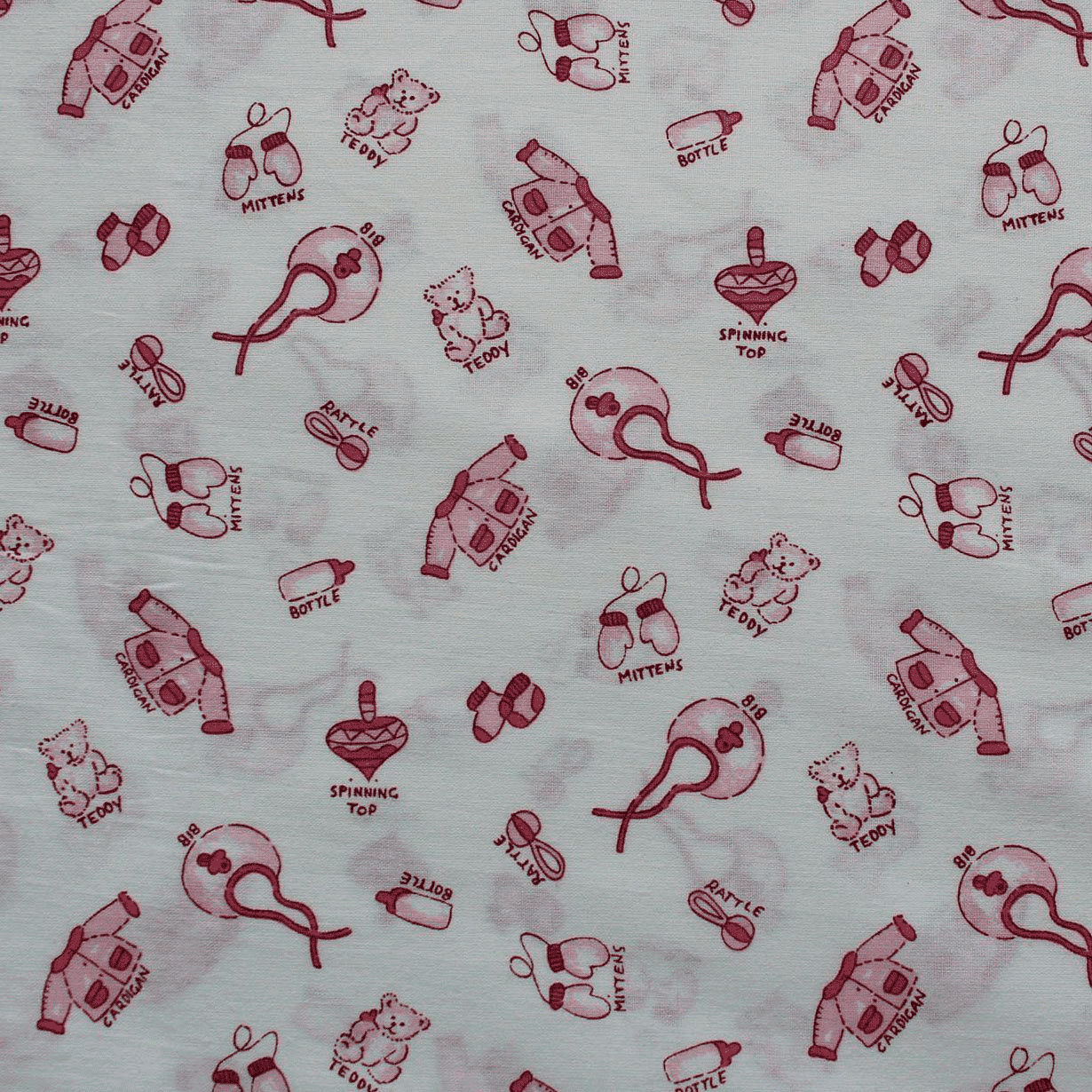 Algodão estampado teddy - rosa Algodões Estampados Tecido para Decoração e Vestuário 