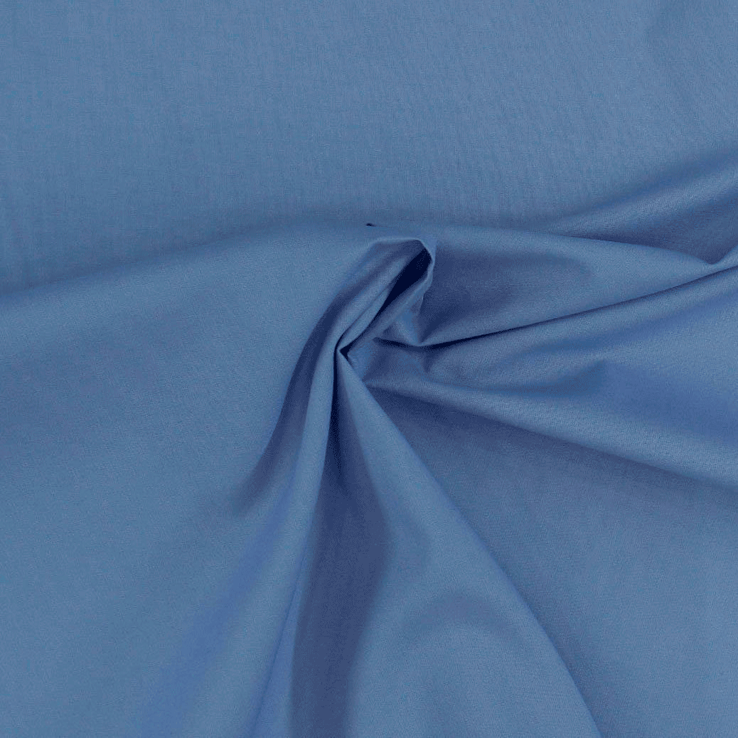 Algodão liso - azul Algodões Lisos Tecido para Decoração e Vestuário 