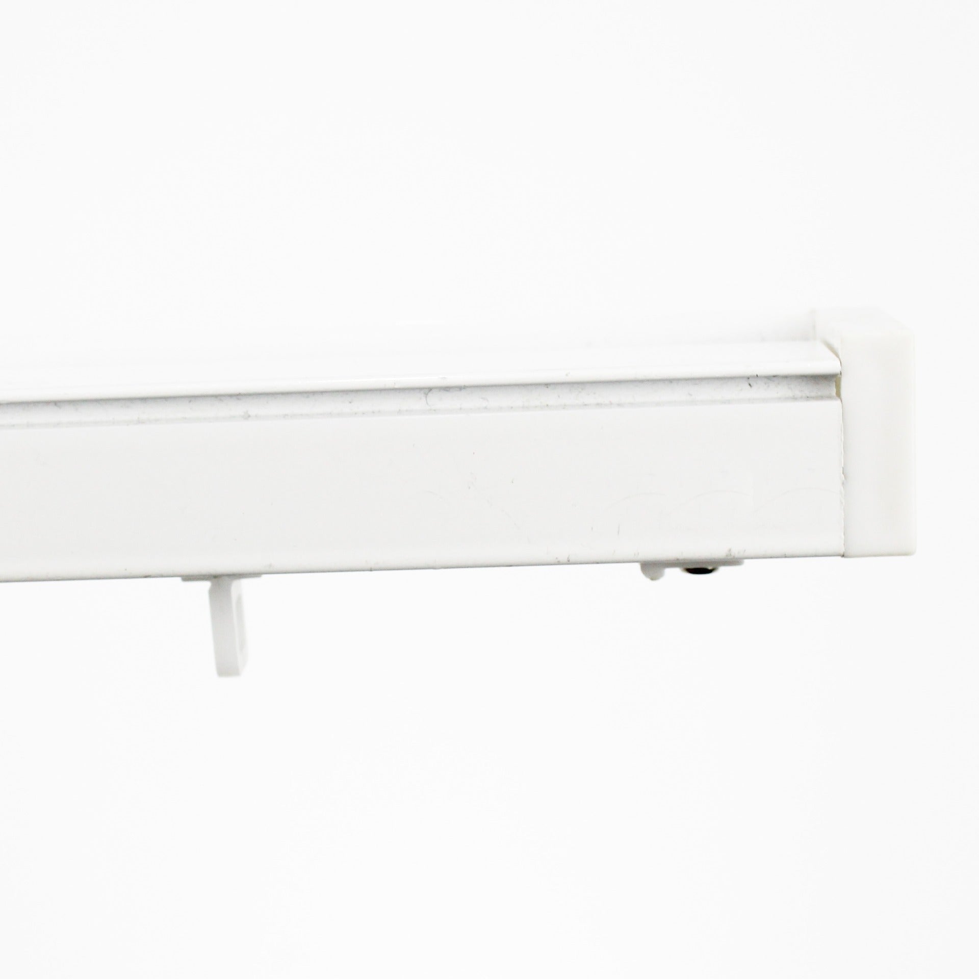 Calha 5000 - Branco com suporte ao tecto Calhas Feira dos Tecidos Online 