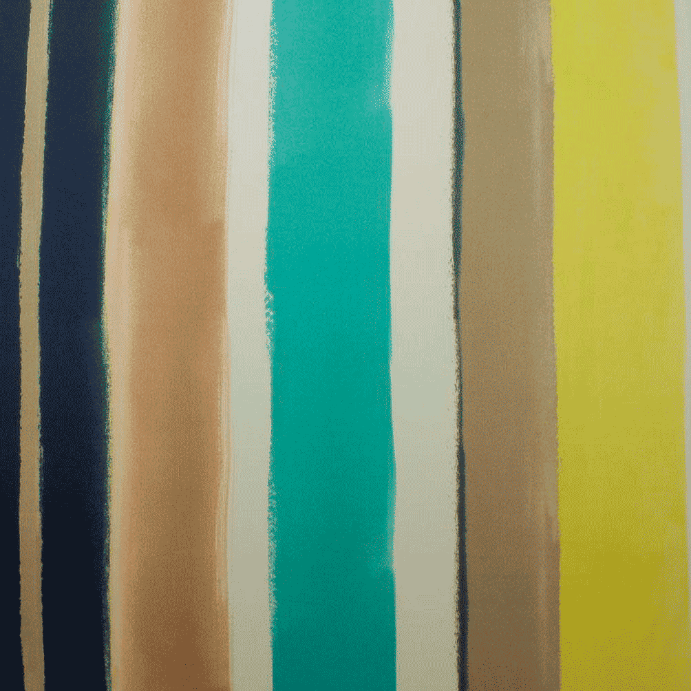 Camiseiro Estampado Riscas Multi Cores Sedas Poliéster Tecido para Vestuário 