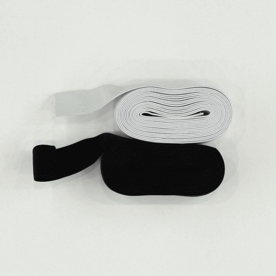 Elástico 30mm Preto & Branco Elásticos Retrosaria 