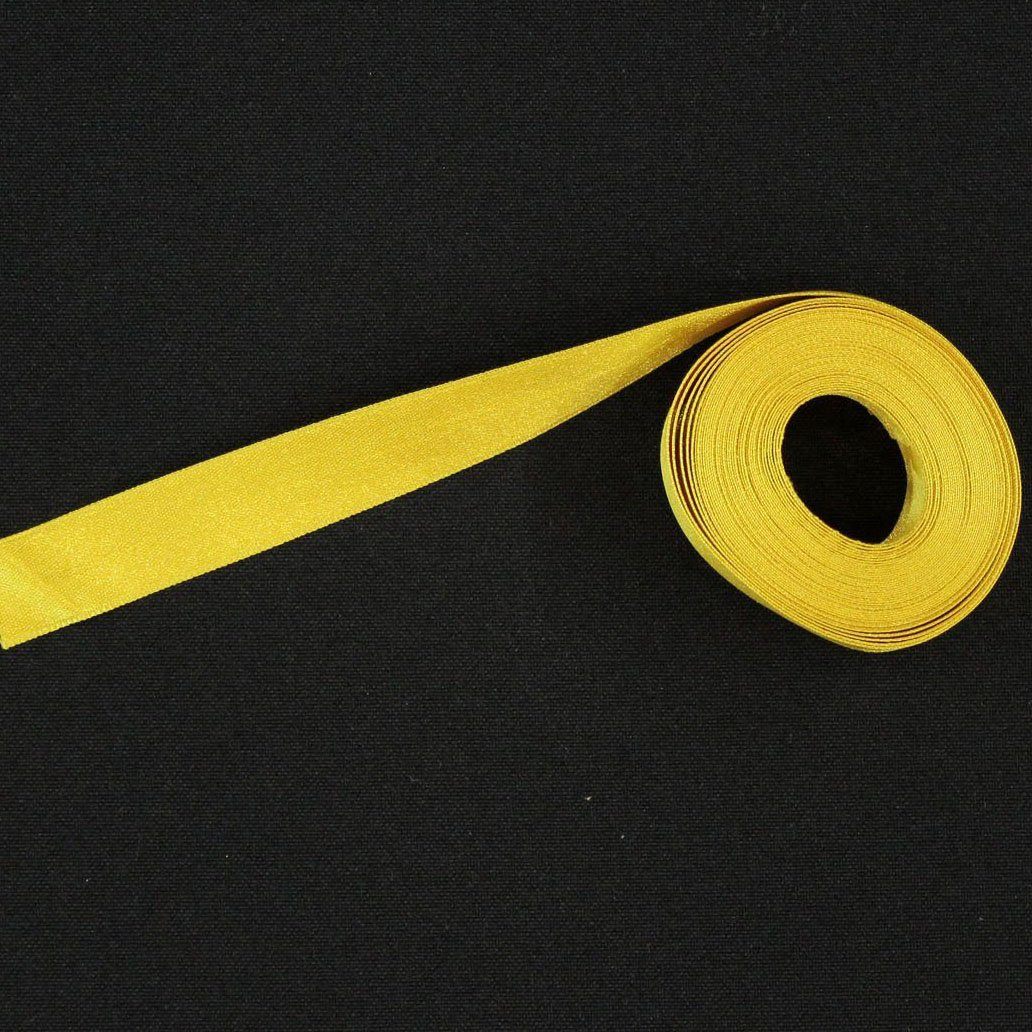 Fita Cetim 15mm Amarelo Torrado Retrosaria Feira dos Tecidos Online 