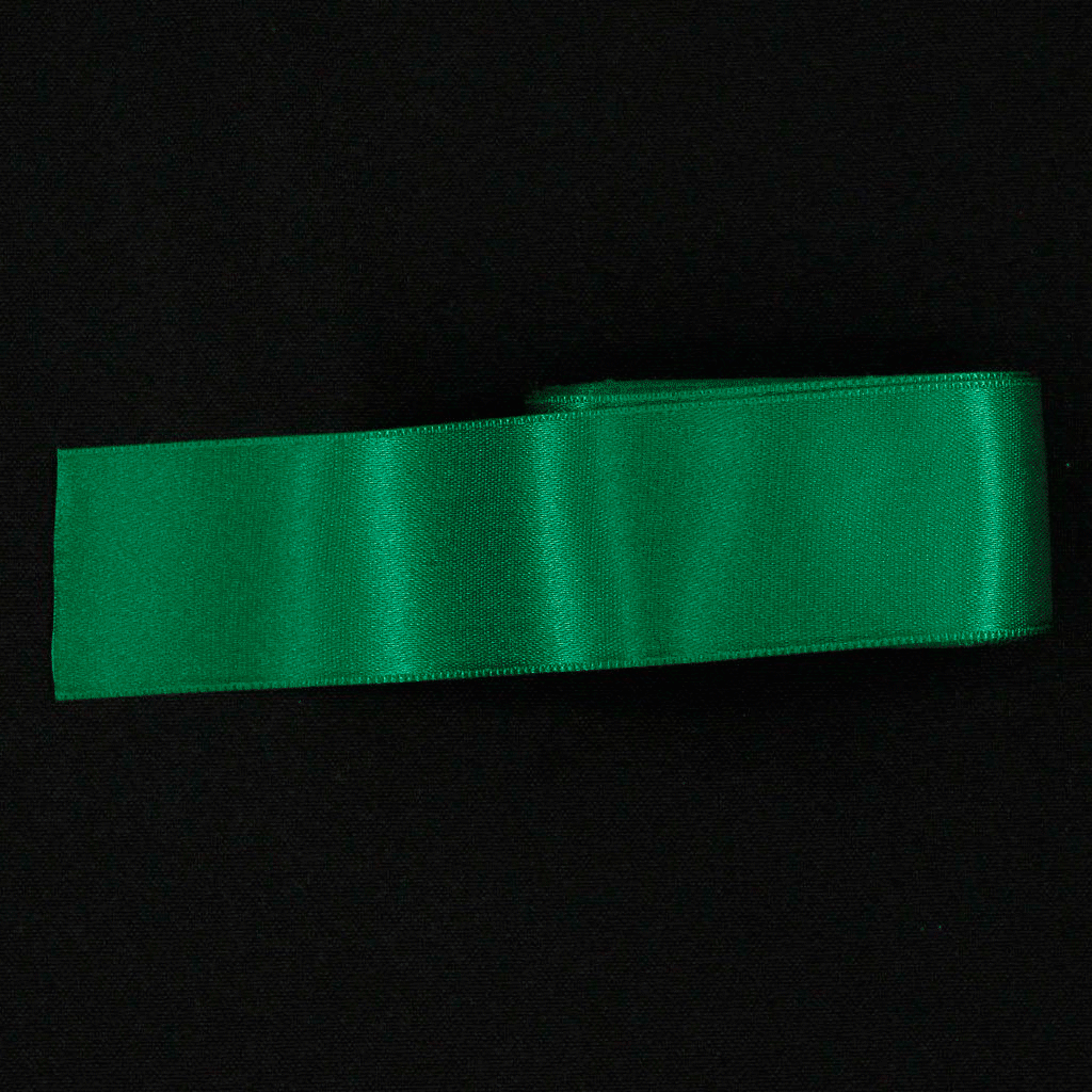 Fita Cetim 38mm Verde Fita de Cetim Retrosaria 