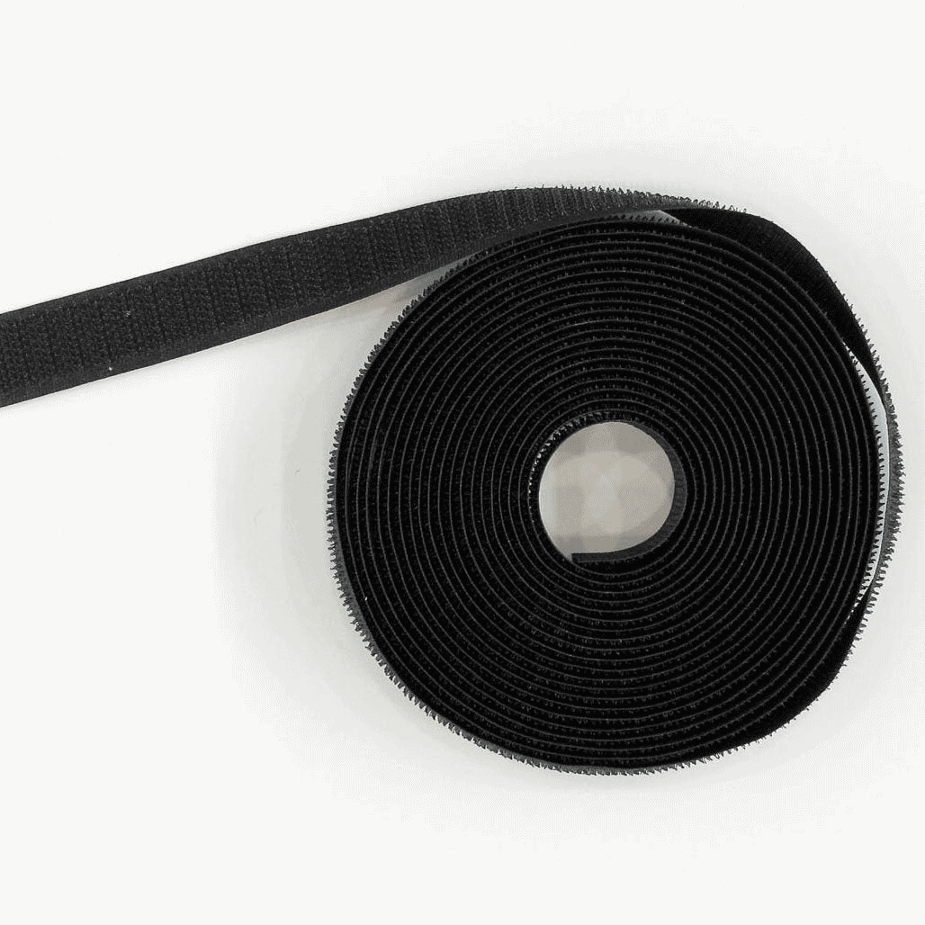 Fita Velcro Aspero 20mm Preto – Feira dos Tecidos Online