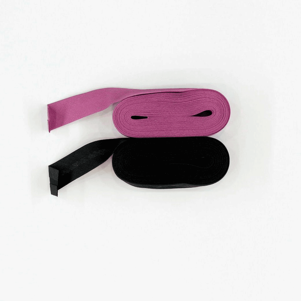 Fita Vies Algodão Preto & Roxo Fita Vies Retrosaria 
