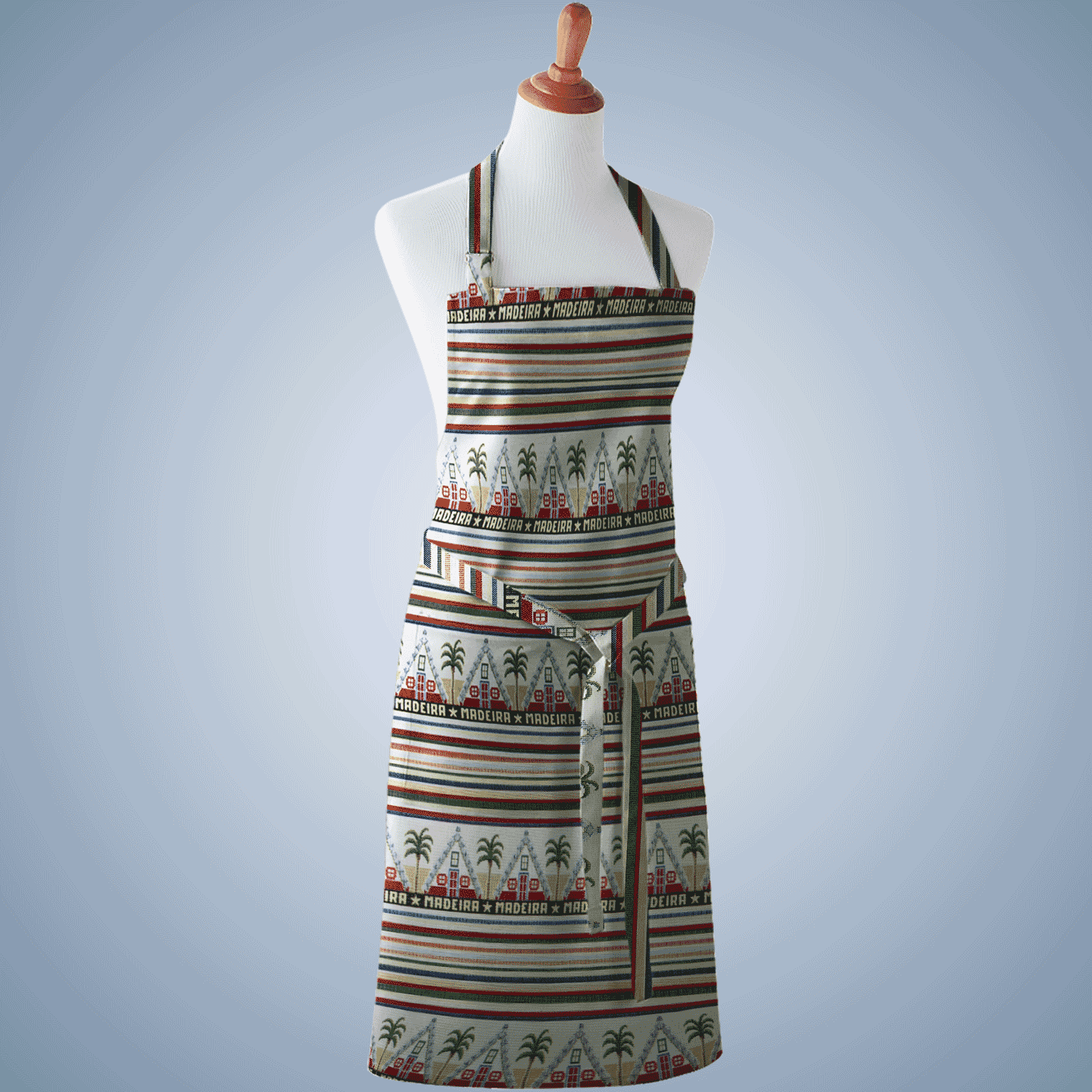 Gobelino Regional da Madeira Casas de Santana - Bege Gobelino Tecido para Decoração 