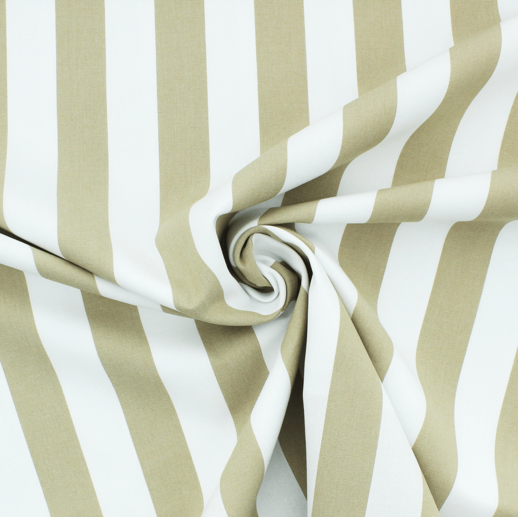 Lona de Exterior Risca - bege Lona Risca Exterior Tecido para Decoração 