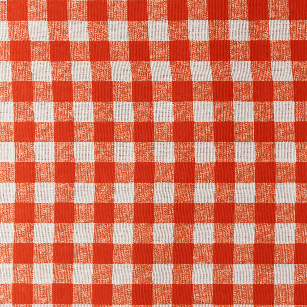 Loneta de decoração - Quadrado Vichy - Laranja Loneta Estampada Tecido para Decoração 