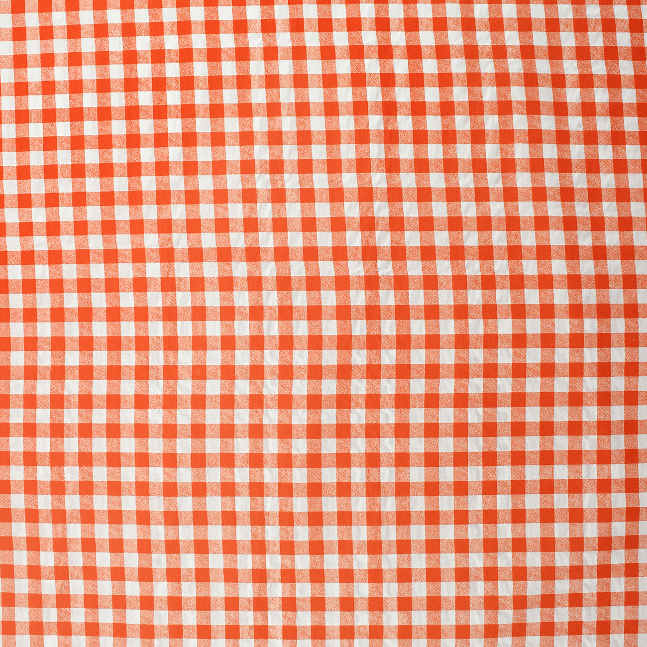 Loneta de decoração - Quadrado Vichy - Laranja Loneta Estampada Tecido para Decoração 