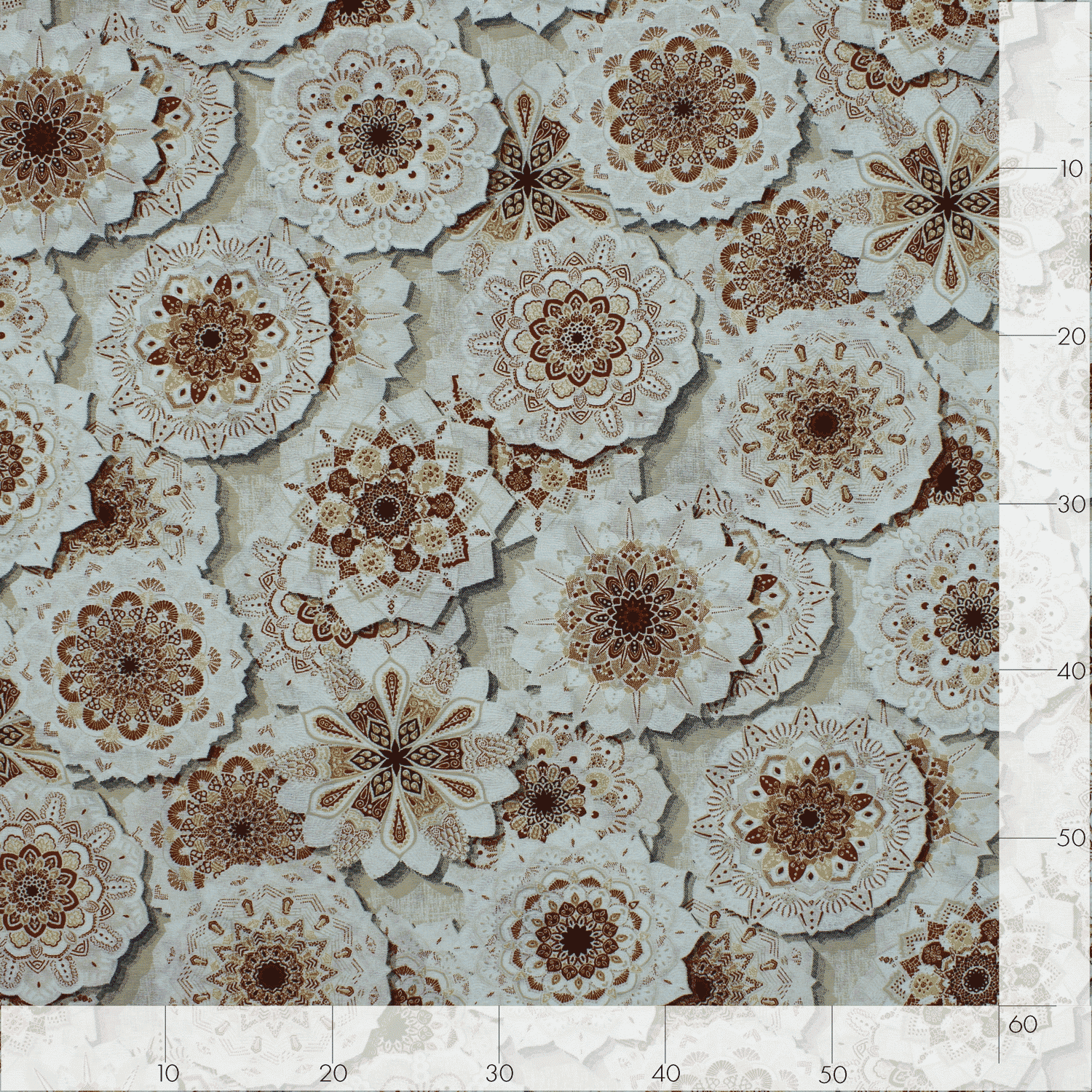 Loneta Floral - bege Loneta Estampada Tecido para Decoração 