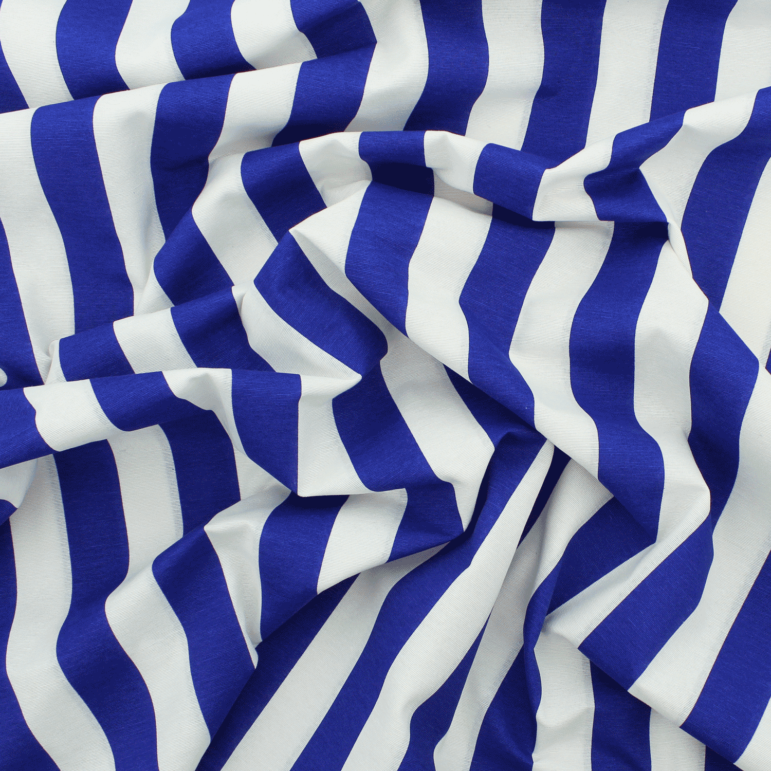 Loneta Riscas - azul & branco Loneta Estampada Tecido para Decoração 