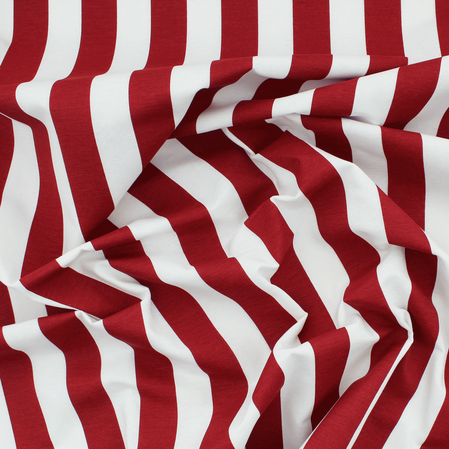 Loneta Riscas - vermelho & branco Loneta Estampada Tecido para Decoração 