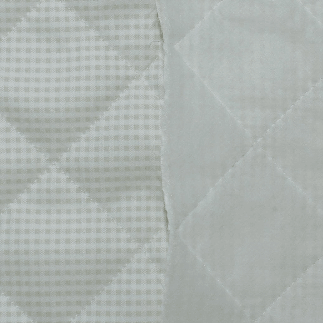 Tecido Acolchoado Estampado Quadrados - Pérola Acolchoados Tecido para Decoração e Vestuário 