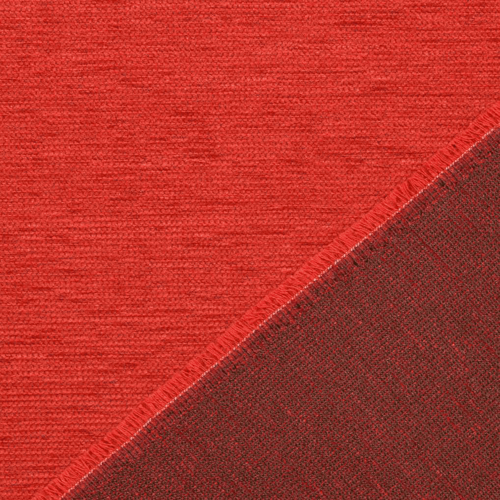Tecido para Estofo Chenille - vermelho Estofo Chenille Tecido para Decoração 