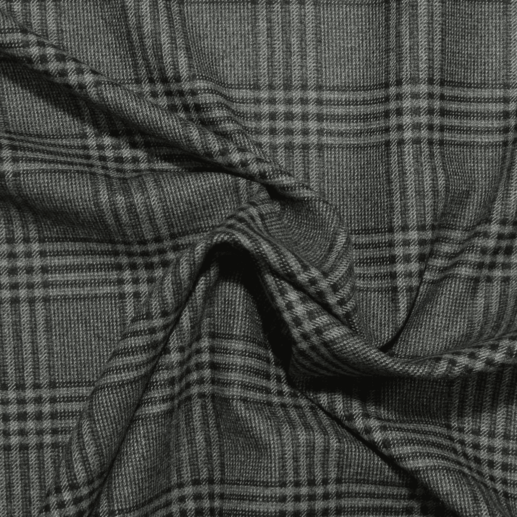 Tecido Vestuário Xadrez Escocês Vintage - cinzento Xadrez Escocês Tecido para Vestuário 