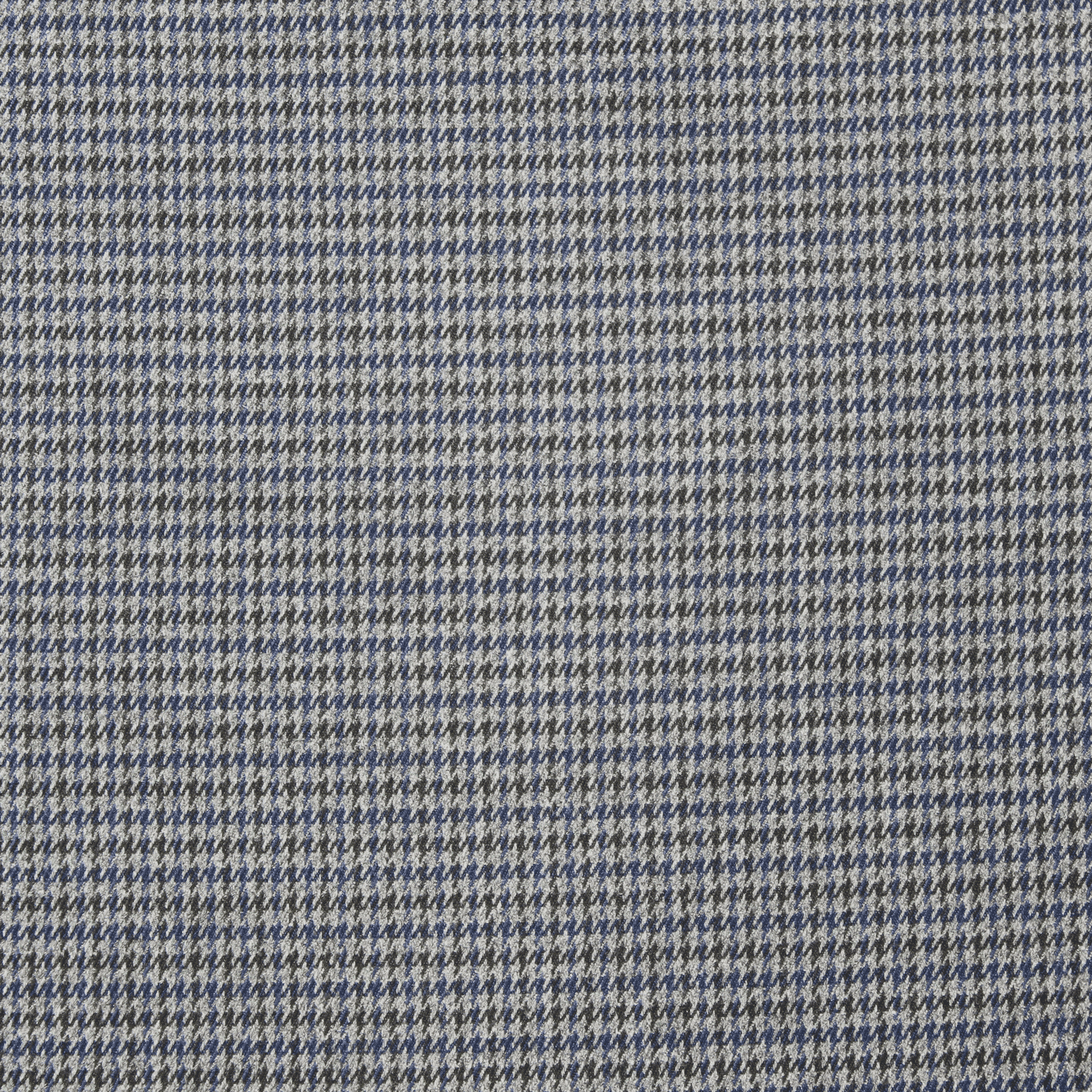 Tecido Vestuário Xadrez Pied Poule - azul & cinza – Feira dos Tecidos Online