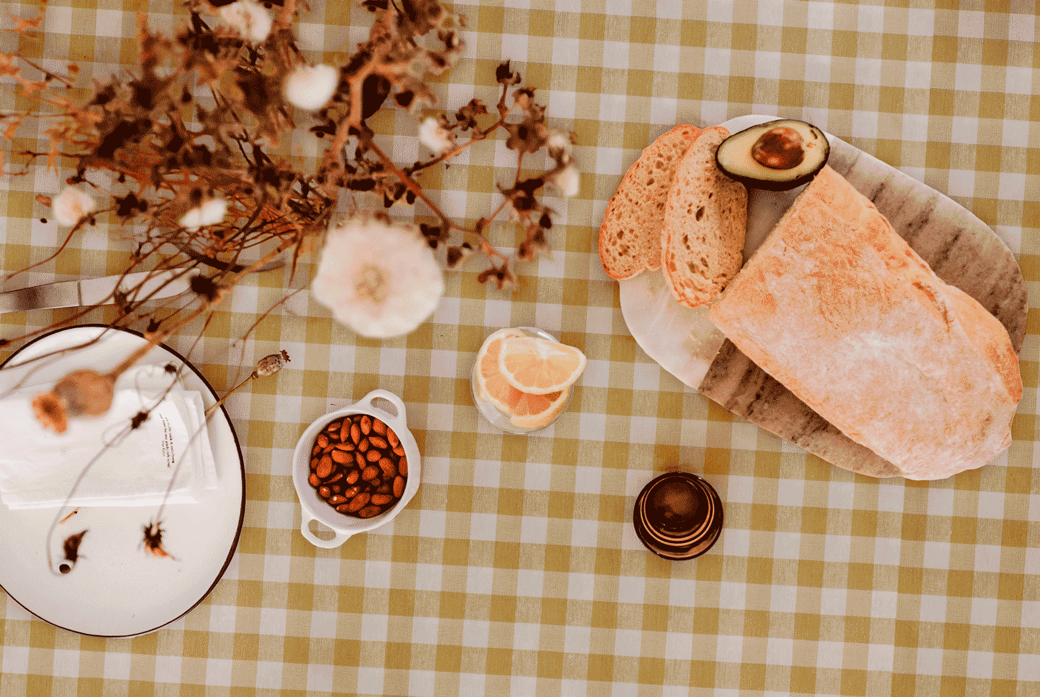 Tecido Xadrez Médio Vichy - bege Atoalhado Vichy Xadrez Tecido para Decoração 