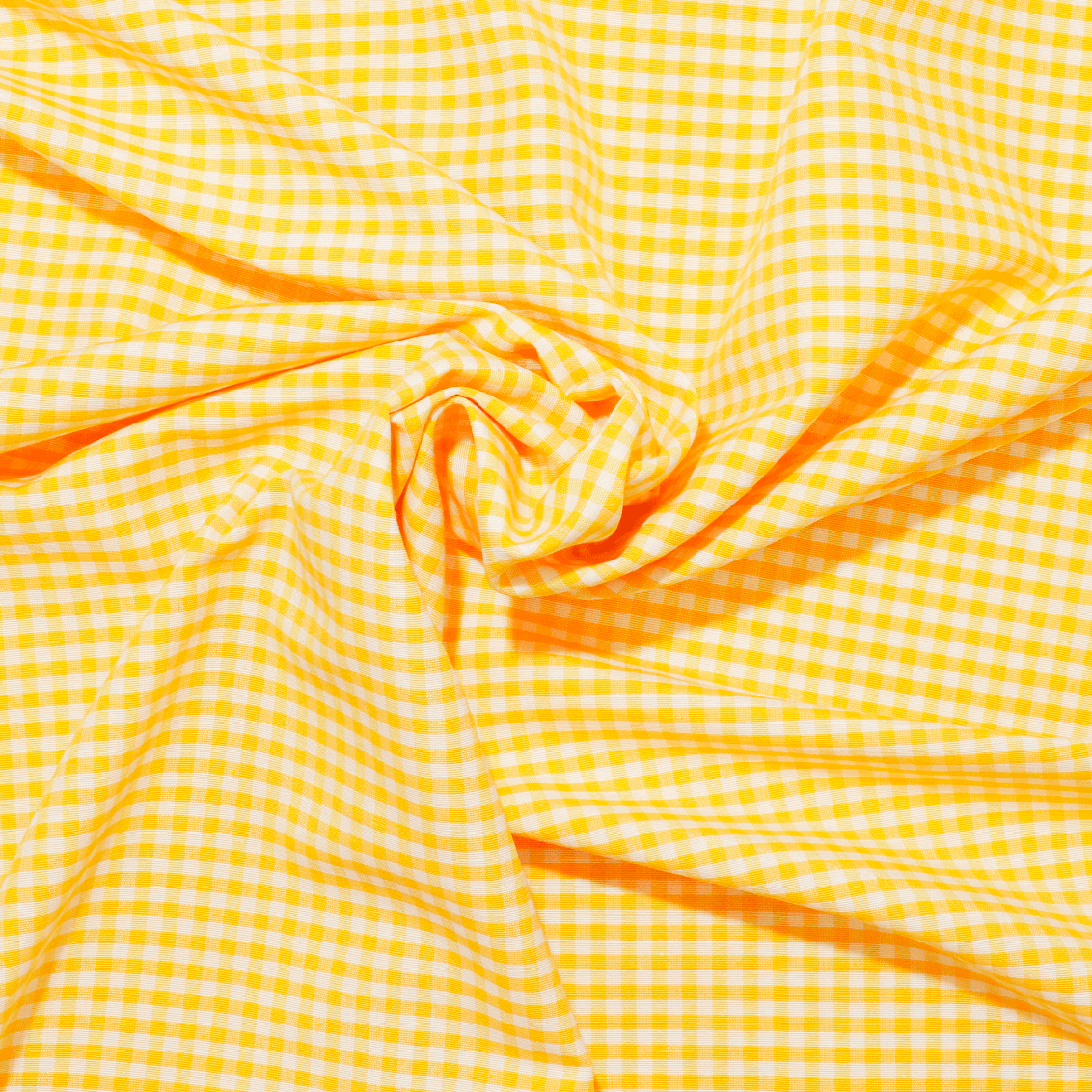 Tecido Xadrez Pequeno Vichy - amarelo Decoração Feira dos Tecidos Online 